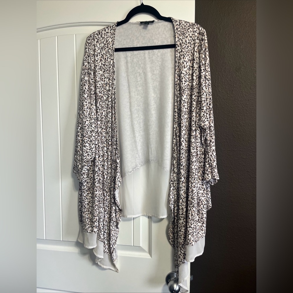 Lane Bryant Open Front Cardigan Layered Lagenlook Two Layers 22/24 Boho Hippie